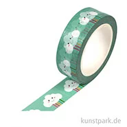 Artikelbild des Artikels “Motiv-Klebeband Washi-Tape - Happy Clouds, 15 mm, 10 m Rolle “