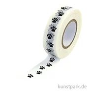 Artikelbild des Artikels “Motiv-Klebeband Washi Tape - Pfotenabdrücke, 15 mm, Rolle 15m “