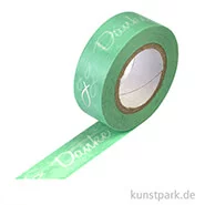 Artikelbild des Artikels “Motiv-Klebeband Washitape - Danke aqua, 15 mm, 10 m Rolle “