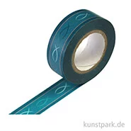 Artikelbild des Artikels “Motiv-Klebeband Washitape - Fisch dunkelblau, 15 mm, 10 m Rolle “
