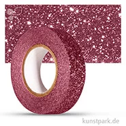 Artikelbild des Artikels “Motiv-Klebeband Washitape - Glitter - 15 mm - 5 m Rolle Einzelfarbe | Altrosa“