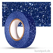 Artikelbild des Artikels “Motiv-Klebeband Washitape - Glitter - 15 mm - 5 m Rolle Einzelfarbe | Royalblau“