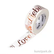 Artikelbild des Artikels “Motiv-Klebeband Washitape - Liebe kupfer, 15 mm, 10 m “