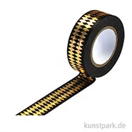 Artikelbild des Artikels “Motiv-Klebeband Washitape - Rauten gold, 15 mm, 10 m Rolle “