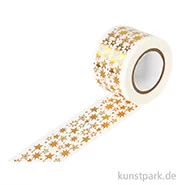 Artikelbild des Artikels “Motiv-Klebeband Washitape - Sterne gold, 30 mm, 10 m Rolle “