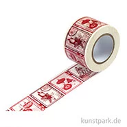 Artikelbild des Artikels “Motiv-Klebeband Washitape - Weihnachtsbriefmarken 30 mm, 10 m Rolle “