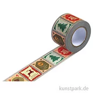Artikelbild des Artikels “Motiv-Klebeband Washitape - Weihnachtskarten, 30 mm, 10 m Rolle “