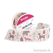 Artikelbild des Artikels “Motivband Waldtiere - 40 mm x 2 m Altrosa“