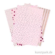 Artikelbild des Artikels “Motivpapier Block - Metallisch Roségold, 20 Blatt “
