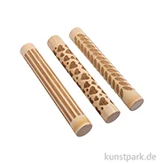 Artikelbild des Artikels “Motivwalze - Roller mit Muster, Holz, Love, 11 x 1,5 cm, 3 Stück “