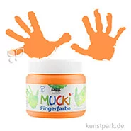 Artikelbild des Artikels “MUCKI Fingerfarbe - cremig & pastos 150 ml | Orange“