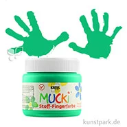 Artikelbild des Artikels “MUCKI Fingerfarbe Textil - pastose Farbe für Stoffe, 150 ml Einzelfarbe | Grün“
