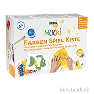 Artikelbild des Artikels “MUCKI Fingerfarben Set - Stacheln, Fell & Schuppen, 5 x 50ml + Zubehör “