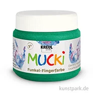 Artikelbild des Artikels “MUCKI Funkel-Fingerfarbe 150 ml Einzelfarbe | Smaragd-Grün“