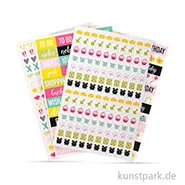 Artikelbild des Artikels “My Planner - Sticker Worte und Icons - Happy, 4 Blatt sortiert “