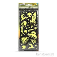 Artikelbild des Artikels “Nachtleucht-Sticker - Spacenight, 10 x 23 cm, 2 Blatt sortiert “