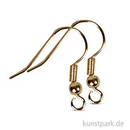 Artikelbild des Artikels “Ohrhaken mit Kugel, 18 mm, 10 Stück Vergoldet“