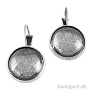Artikelbild des Artikels “Ohrring Vintage Collection - Rund, Durchmesser 1,7cm mit Cabochon Altsilber“