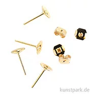 Artikelbild des Artikels “Ohrstecker mit Platine, 6 mm, 4 Stück Gold“