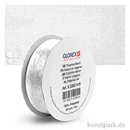 Artikelbild des Artikels “Organza-Band - 25 mm Breite - 5 m Länge Einzelfarbe | Weiß“