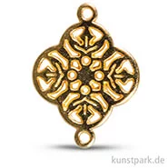 Artikelbild des Artikels “Metall-Zierelement mit Ösen - Ornament Blume, 15 mm, 1 Stück “