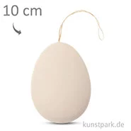 Artikelbild des Artikels “Osterei aus Kunststoff, flach unbemalt, 1 Stück 10 cm - Weiß“