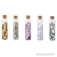 Artikelbild des Artikels “Pailletten - Herzen und Blumen in Fläschchen, 5 Stück sortiert “