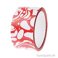 Artikelbild des Artikels “Paketklebeband - Marmoriert, Rot Weiß, 5 cm x 33 Meter “