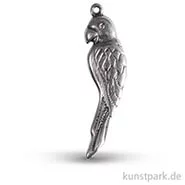 Artikelbild des Artikels “Papagei Metall-Anhänger mit Öse - Silber, 35 mm, 1 Stück “