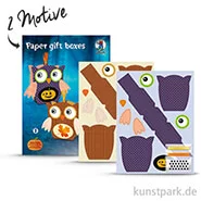 Artikelbild des Artikels “Paper Gift Boxes - Eule mit umfangreichem Zubehör - Lila-Braun “