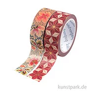 Artikelbild des Artikels “PAPERBLANKS Washi Tape Set - 2 x 10m - Hishi & Bukett auf Elfenbein “