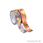 Artikelbild des Artikels “PAPERBLANKS Washi Tape Set, 2 x 10m - Monets Chrysanthemen & Renoir “
