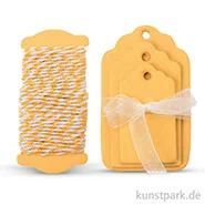 Artikelbild des Artikels “Papier-Etiketten und Band, 15 Stk - Gelb “