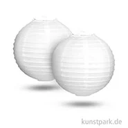 Artikelbild des Artikels “Papierlampion mit Metallgestell, Durchmesser 20 cm, 2 Stück - weiß “