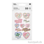 Artikelbild des Artikels “Papiersticker - La Vie en Rose, 3 Bögen, 33 Aufkleber “