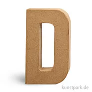 Artikelbild des Artikels “Pappmaché-Buchstaben - handgearbeitet 20,5 cm Einzeln | D“