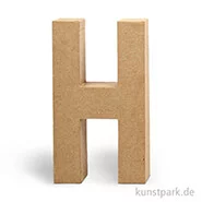Artikelbild des Artikels “Pappmaché-Buchstaben - handgearbeitet 20,5 cm Einzeln | H“