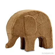 Artikelbild des Artikels “Pappmaché - Elefant, handgemacht, Höhe 14 cm “