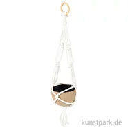 Artikelbild des Artikels “Pappmaché + Makramee Blumenampel Klein, 11 x 42 cm “