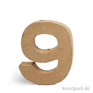Artikelbild des Artikels “Pappmaché-Zahlen - handgearbeitet, Höhe 10 cm, Dicke 2 cm Einzeln | 9“