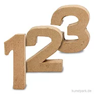 Artikelbild des Artikels “Pappmaché-Zahlen - handgearbeitet, Höhe 10 cm, Dicke 2 cm “