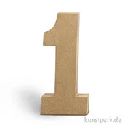 Artikelbild des Artikels “Pappmaché-Zahlen - handgearbeitet, Höhe 20,5 cm, Dicke 2,5 cm Einzeln | 1“