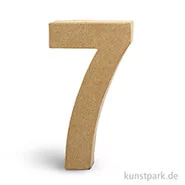 Artikelbild des Artikels “Pappmaché-Zahlen - handgearbeitet, Höhe 20,5 cm, Dicke 2,5 cm Einzeln | 7“