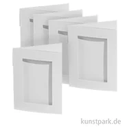 Artikelbild des Artikels “Passepartoutkarten rechteckig - Weiß, 10,5x15cm, 5 Stück mit Kuvert “