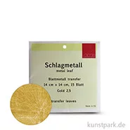 Artikelbild des Artikels “Passione Schlagmetall 14 x 14 cm | Gold 2,5 - 15 Blatt, transfer“