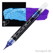 Artikelbild des Artikels “Pentel Dual Metallic Brush - Glitzer Pen Einzelstift | Violett + Metallic Blau“