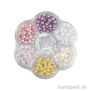Artikelbild des Artikels “Perlen Bastel Dose - Lovely, 6 Pastellfarben in Blüten Box “