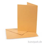 Artikelbild des Artikels “Perlmuttkarte mit Umschlag - Gold, 10,5x15 cm, 10 Stück “