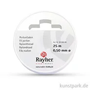 Artikelbild des Artikels “Perlonfaden transparent auf Rolle, reißfest 0,50 mm - 25 Meter“