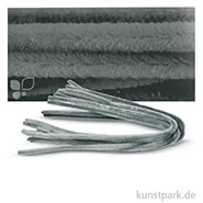 Artikelbild des Artikels “Pfeifenputzer Chenilledraht, 10 Stück, Einzelfarbe 50 cm | Grau“